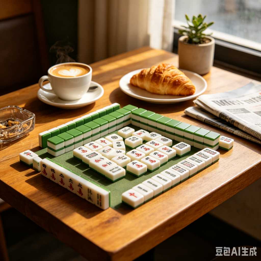 classic oriental board game mahjong